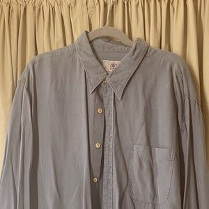 Gray Long Sleeve Button Down Shirt